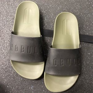 NoBULL Olive/Black slides- Womens 5.5